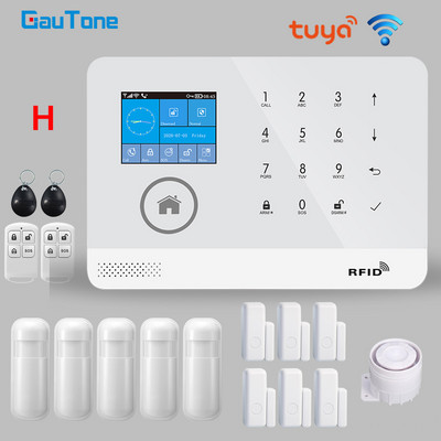 GauTone NOVO PG103 tuya WiFi alarmni sustav Sigurnost doma s RFID karticom Senzori pokreta Smart Life aplikacija Kontrola