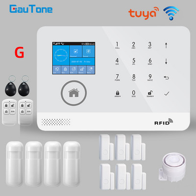 GauTone NOVO PG103 tuya WiFi alarmni sustav Sigurnost doma s RFID karticom Senzori pokreta Smart Life aplikacija Kontrola