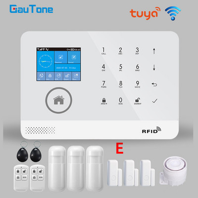 GauTone NOVO PG103 tuya WiFi alarmni sustav Sigurnost doma s RFID karticom Senzori pokreta Smart Life aplikacija Kontrola