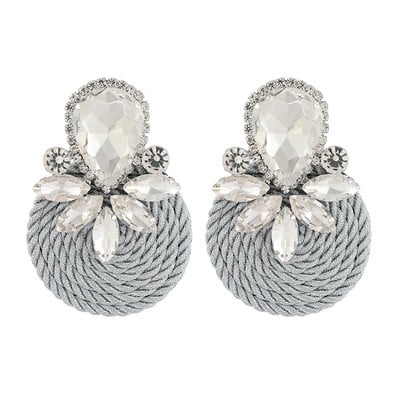 Ztech új tiszta kristály fülbevaló nőknek strassz ékszerek geometriai kiegészítők hosszú nagy bizsu esküvői parti karácsonyi ajándék