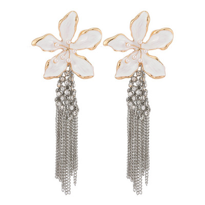 Ztech új tiszta kristály fülbevaló nőknek strassz ékszerek geometriai kiegészítők hosszú nagy bizsu esküvői parti karácsonyi ajándék