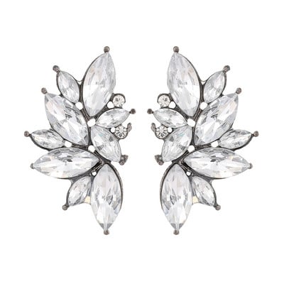 Ztech új tiszta kristály fülbevaló nőknek strassz ékszerek geometriai kiegészítők hosszú nagy bizsu esküvői parti karácsonyi ajándék