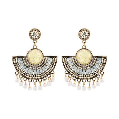 Ztech új tiszta kristály fülbevaló nőknek strassz ékszerek geometriai kiegészítők hosszú nagy bizsu esküvői parti karácsonyi ajándék