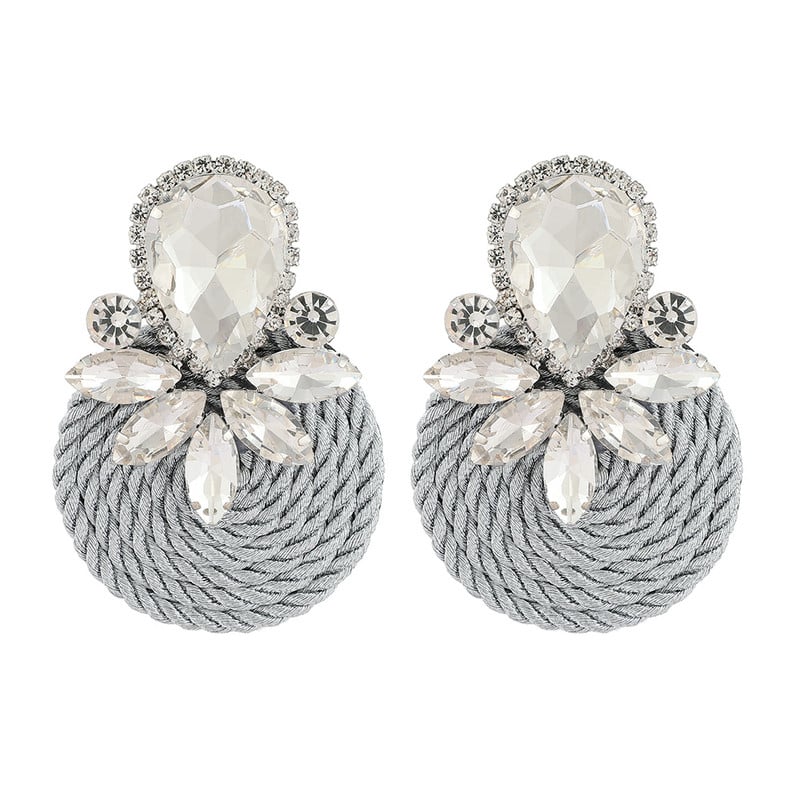 Ztech új tiszta kristály fülbevaló nőknek strassz ékszerek geometriai kiegészítők hosszú nagy bizsu esküvői parti karácsonyi ajándék