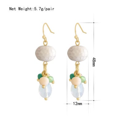 Hosszú bojt szimulált Pearl Drop fülbevaló nőknek Ajándék Bijoux koreai ékszer Arany színű Pendientes boucle d'oreille