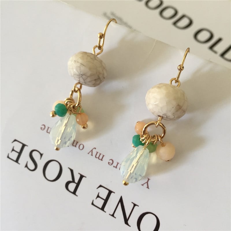 Hosszú bojt szimulált Pearl Drop fülbevaló nőknek Ajándék Bijoux koreai ékszer Arany színű Pendientes boucle d'oreille