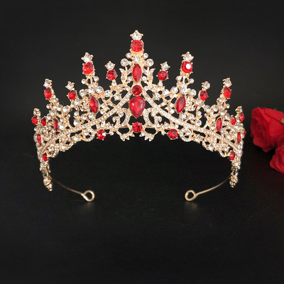 Barokiniai vintažiniai žali krištoliniai vestuvinių papuošalų rinkiniai Kalnų krištolas Tiara Crown Stud Auskarai Choker Kaklo papuošalai Vestuvių Dubajaus papuošalų rinkinys