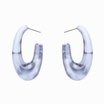 Cercei mari exagerați din acrilic, cercei lungi din rășină ovale, de culoare aurie, pentru femei, accesorii de bijuterii de nuntă la modă nouă