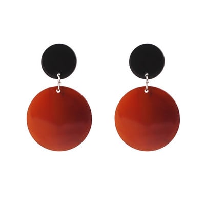 Cercei mari exagerați din acrilic, cercei lungi din rășină ovale, de culoare aurie, pentru femei, accesorii de bijuterii de nuntă la modă nouă