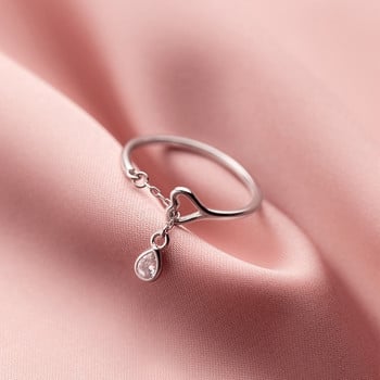 TrustDavis автентичен 100% 925 стерлинги сребърни мъниста верига отворен пръстен пръстен за жени момичета стерлинги сребърни бижута подарък DS1891
