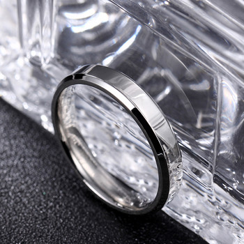 MOREDEAR 4 мм 6 мм 8 мм ярък и матов полски сребърен цвят титанов пръстен за мъже и жени Пръстен за двойка