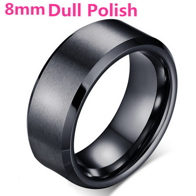 MOREDEAR 4mm 6mm 8mm Inel de titan de culoare argintie lucioasă și plictisitoare pentru bărbați și femei.