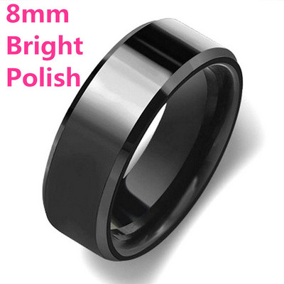 MOREDEAR 4mm 6mm 8mm Inel de titan de culoare argintie lucioasă și plictisitoare pentru bărbați și femei.