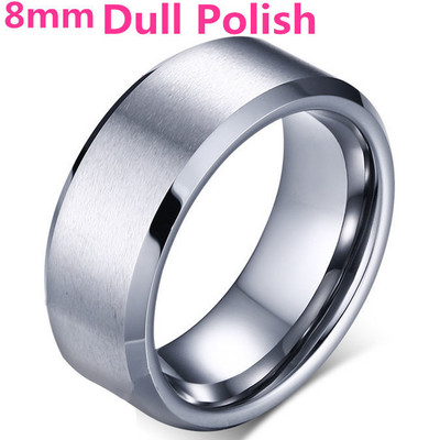 MOREDEAR 4mm 6mm 8mm Inel de titan de culoare argintie lucioasă și plictisitoare pentru bărbați și femei.