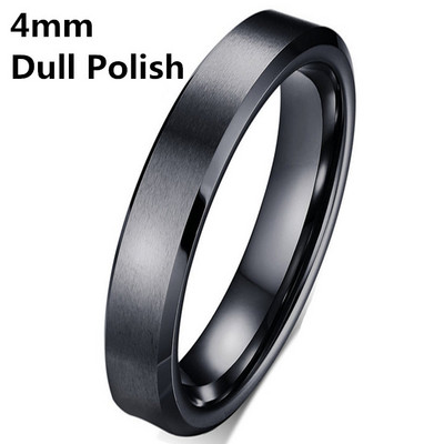 MOREDEAR 4mm 6mm 8mm Inel de titan de culoare argintie lucioasă și plictisitoare pentru bărbați și femei.