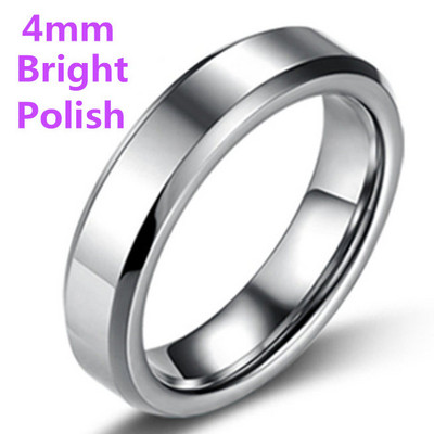 MOREDEAR 4mm 6mm 8mm Inel de titan de culoare argintie lucioasă și plictisitoare pentru bărbați și femei.