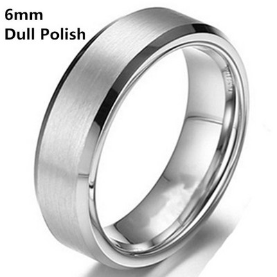 MOREDEAR 4mm 6mm 8mm Inel de titan de culoare argintie lucioasă și plictisitoare pentru bărbați și femei.