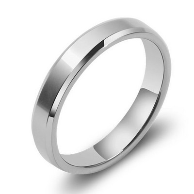 MOREDEAR 4mm 6mm 8mm Inel de titan de culoare argintie lucioasă și plictisitoare pentru bărbați și femei.