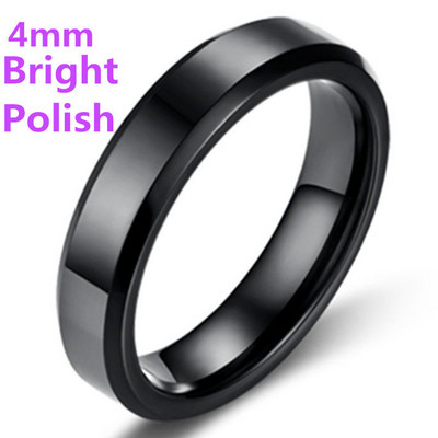 MOREDEAR 4mm 6mm 8mm Inel de titan de culoare argintie lucioasă și plictisitoare pentru bărbați și femei.