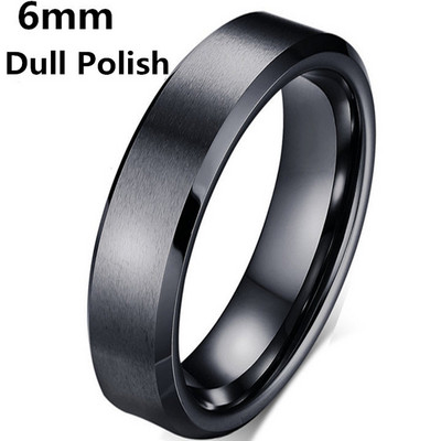 MOREDEAR 4mm 6mm 8mm Inel de titan de culoare argintie lucioasă și plictisitoare pentru bărbați și femei.