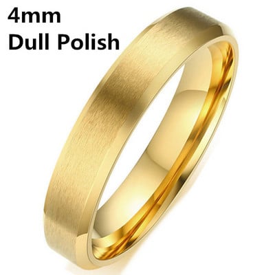 MOREDEAR 4mm 6mm 8mm Inel de titan de culoare argintie lucioasă și plictisitoare pentru bărbați și femei.
