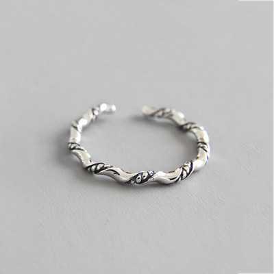 XIYANIKE ezüst színű Vintage mosolygó arcú nyitott gyűrűk nőknek Punk hip-hop állítható gyűrű divatékszerek a legjobb ajándék