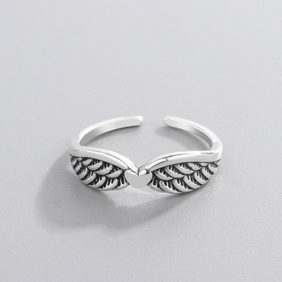 XIYANIKE ezüst színű Vintage mosolygó arcú nyitott gyűrűk nőknek Punk hip-hop állítható gyűrű divatékszerek a legjobb ajándék