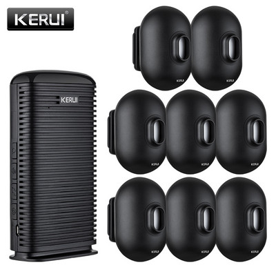 KERUI DW9 Alarmă de securitate fără fir PIR Detector de mișcare PIR pentru garaj Bun venit Alarma antifurt Sistem securizat de patrulare