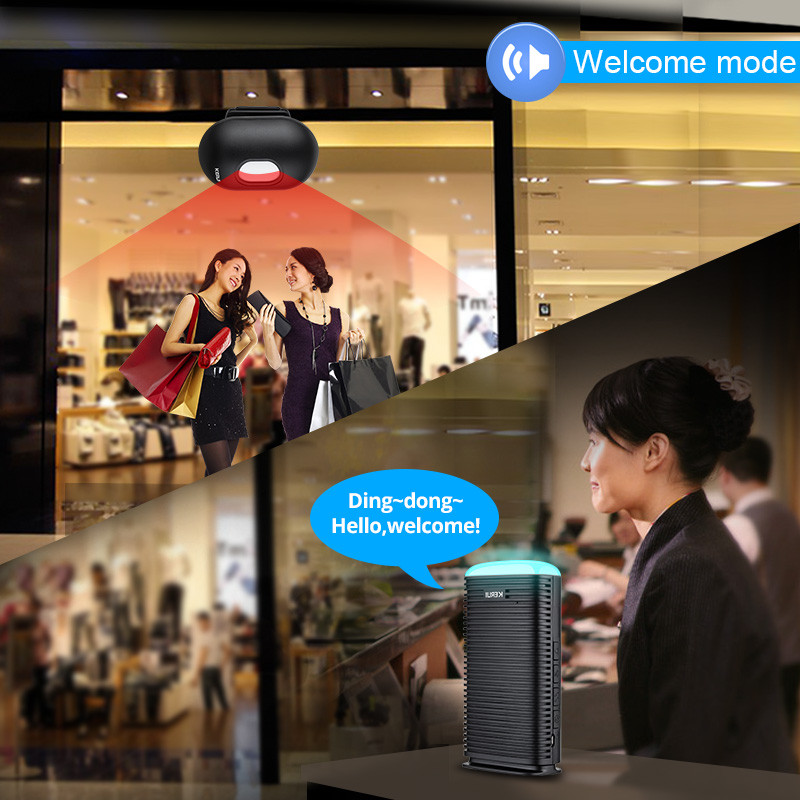 KERUI DW9 Alarmă de securitate fără fir PIR Detector de mișcare PIR pentru garaj Bun venit Alarma antifurt Sistem securizat de patrulare