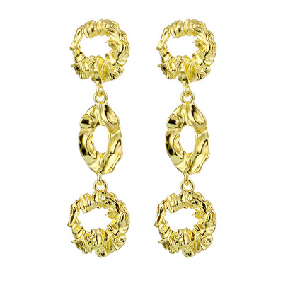 Divat Retro ötvözet nagy csepp fülbevaló nyilatkozat női eltúlzott geometriai fém lógó fülbevaló báj női divatos ékszerek