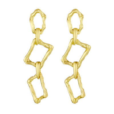 Divat Retro ötvözet nagy csepp fülbevaló nyilatkozat női eltúlzott geometriai fém lógó fülbevaló báj női divatos ékszerek