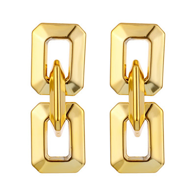 Divat Retro ötvözet nagy csepp fülbevaló nyilatkozat női eltúlzott geometriai fém lógó fülbevaló báj női divatos ékszerek