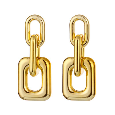 Divat Retro ötvözet nagy csepp fülbevaló nyilatkozat női eltúlzott geometriai fém lógó fülbevaló báj női divatos ékszerek