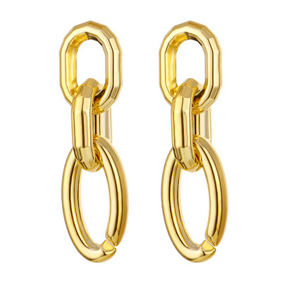 Divat Retro ötvözet nagy csepp fülbevaló nyilatkozat női eltúlzott geometriai fém lógó fülbevaló báj női divatos ékszerek