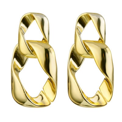 Divat Retro ötvözet nagy csepp fülbevaló nyilatkozat női eltúlzott geometriai fém lógó fülbevaló báj női divatos ékszerek