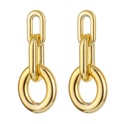 Divat Retro ötvözet nagy csepp fülbevaló nyilatkozat női eltúlzott geometriai fém lógó fülbevaló báj női divatos ékszerek