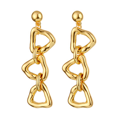 Divat Retro ötvözet nagy csepp fülbevaló nyilatkozat női eltúlzott geometriai fém lógó fülbevaló báj női divatos ékszerek