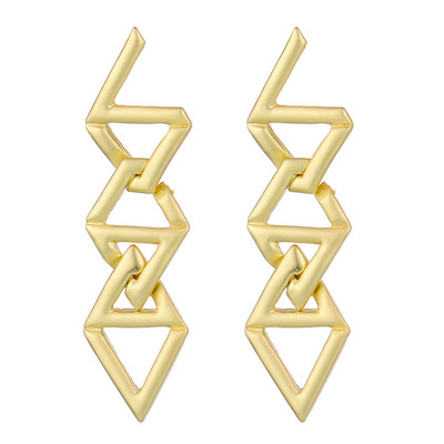 Divat Retro ötvözet nagy csepp fülbevaló nyilatkozat női eltúlzott geometriai fém lógó fülbevaló báj női divatos ékszerek