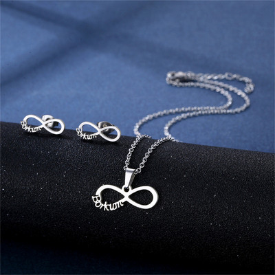 Oțel inoxidabil 316L Bijuterii de modă noi, elegante, flori de margarete, lanț de farmec, coliere, set de cercei, pandantive pentru femei