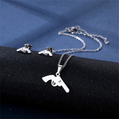 Oțel inoxidabil 316L Bijuterii de modă noi, elegante, flori de margarete, lanț de farmec, coliere, set de cercei, pandantive pentru femei
