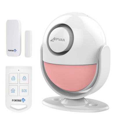 CPVAN PIR mozgásérzékelő riasztó üdvözlő ajtócsengő biztonsági riasztók otthoni érzékelőhöz Hangos sziréna lopásgátló SOS Shed furgon riasztórendszer
