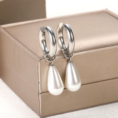 Cercei cu zirconiu cubic austriac de lux, drăguți, pentru femei, pentru nuntă, moda de nuntă, imitație de perle, floare de zăpadă, cadou de bijuterii pentru mireasă