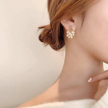 2021 Κορέα Νέα μόδα μπαρόκ μαργαριτάρια σκουλαρίκια Ιδιοσυγκρασία Προσωπικότητα Ευέλικτα κρεμαστά σκουλαρίκια Κομψά κοσμήματα για γυναίκες