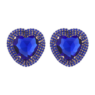 Ztech Blue Series Cercei drăguți de cristal Femei Populare în stil european Bijuterii coreene Cadouri geometrice de Crăciun Comerț cu ridicata Pendientes