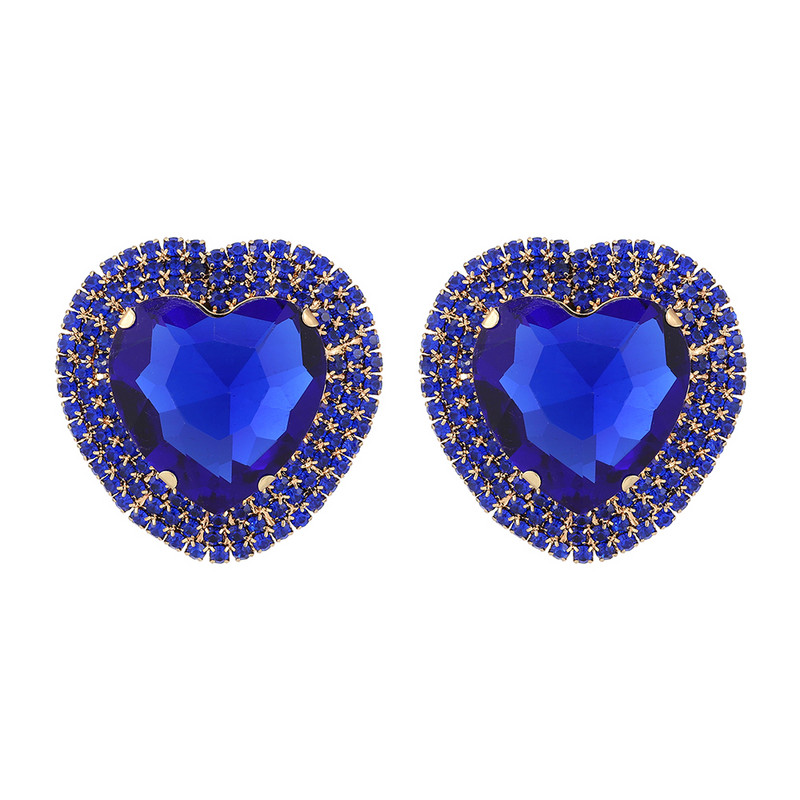 Ztech Blue Series Cercei drăguți de cristal Femei Populare în stil european Bijuterii coreene Cadouri geometrice de Crăciun Comerț cu ridicata Pendientes