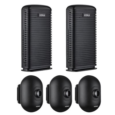 KERUI alarmă fără fir pentru casă inteligentă, garaj, senzor de efracție, senzor de mișcare PIR, impermeabil, sistem de protecție de securitate