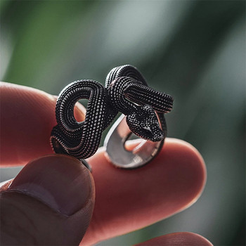 Доминиращ ретро сребърен пръстен със змия за мъж, змия, ръчно изработен мъжки пръстен, колие с национален прилив, висулка, бижута, аксесоари