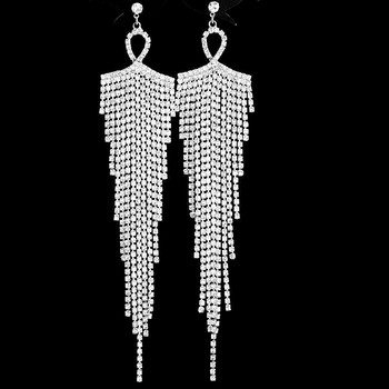 Νέα υψηλής ποιότητας σκουλαρίκια στρας από κράμα ψευδάργυρου κοσμήματα σκουλαρίκια σταγόνα γυναικεία ιδιοσυγκρασία σκουλαρίκια σκουλαρίκια πριγκίπισσα αγκίστρια
