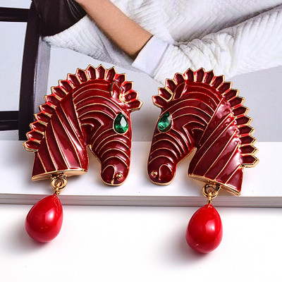 Nagykereskedelmi divatirányzat fém fülbevaló nyilatkozat Fine Drop fülbevaló Kiváló minőségű ékszer kiegészítők nőknek