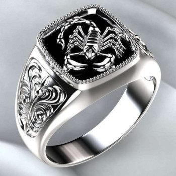 Дизайн, уникален мъжки доминиращ рицар, кон, дракон, пръстен за мъже, жени, геометричен желан модел, пръстен, парти бижута, размер 6-13